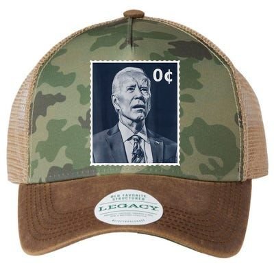 Biden Zero Cents Stamp 0 President Joe Biden Legacy Tie Dye Trucker Hat