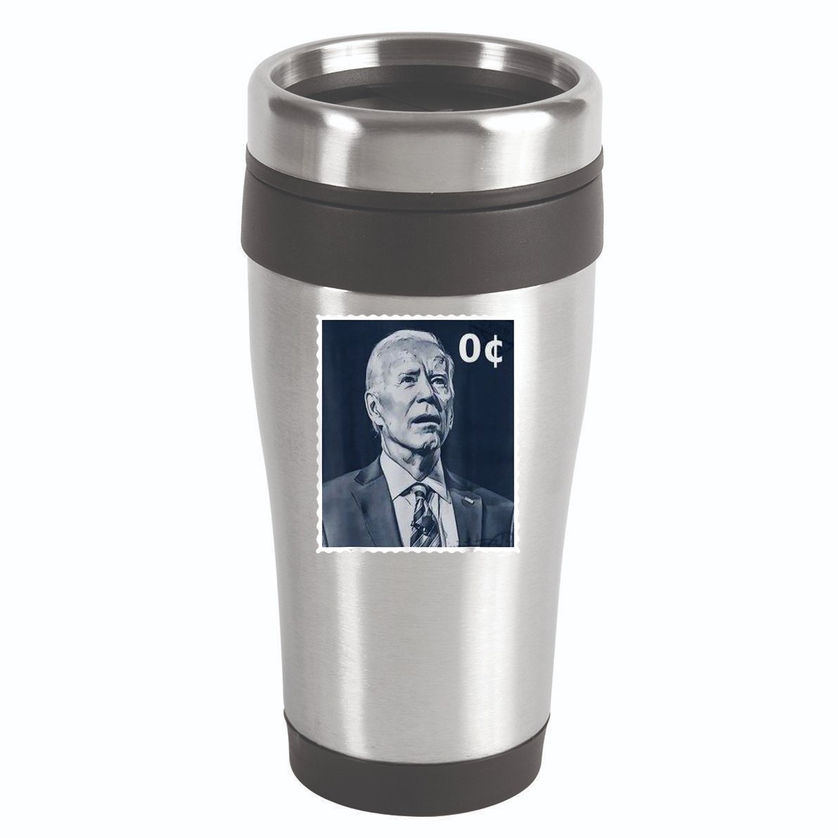 Biden Zero Cents Stamp 0 President Joe Biden 16oz Travel Tumbler