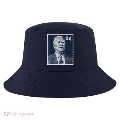 Biden Zero Cents Stamp 0 President Joe Biden Cool Comfort Performance Bucket Hat