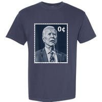 Biden Zero Cents Stamp 0 President Joe Biden Garment-Dyed Heavyweight T-Shirt