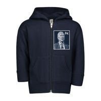 Biden Zero Cents Stamp 0 President Joe Biden Toddler Zip Fleece Hoodie