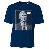 Biden Zero Cents Stamp 0 President Joe Biden Cooling Performance Crew T-Shirt