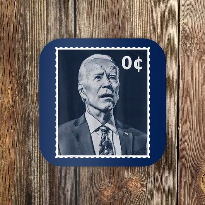 Biden Zero Cents Stamp 0 President Joe Biden Coaster