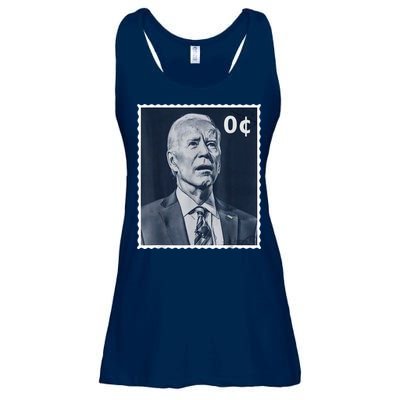 Biden Zero Cents Stamp 0 President Joe Biden Ladies Essential Flowy Tank