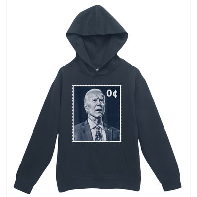 Biden Zero Cents Stamp 0 President Joe Biden Urban Pullover Hoodie