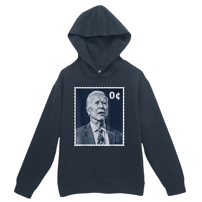 Biden Zero Cents Stamp 0 President Joe Biden Urban Pullover Hoodie