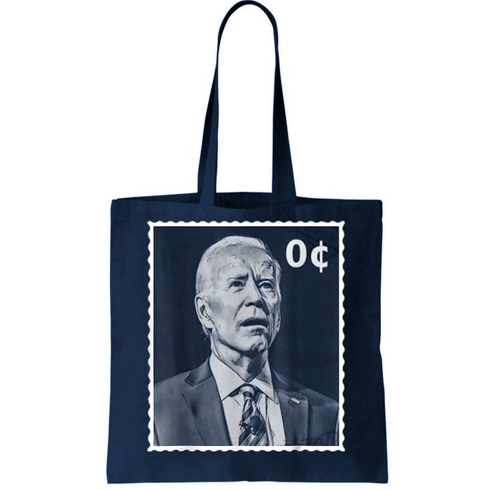 Biden Zero Cents Stamp 0 President Joe Biden Tote Bag