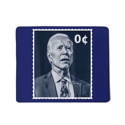 Biden Zero Cents Stamp 0 President Joe Biden Mousepad