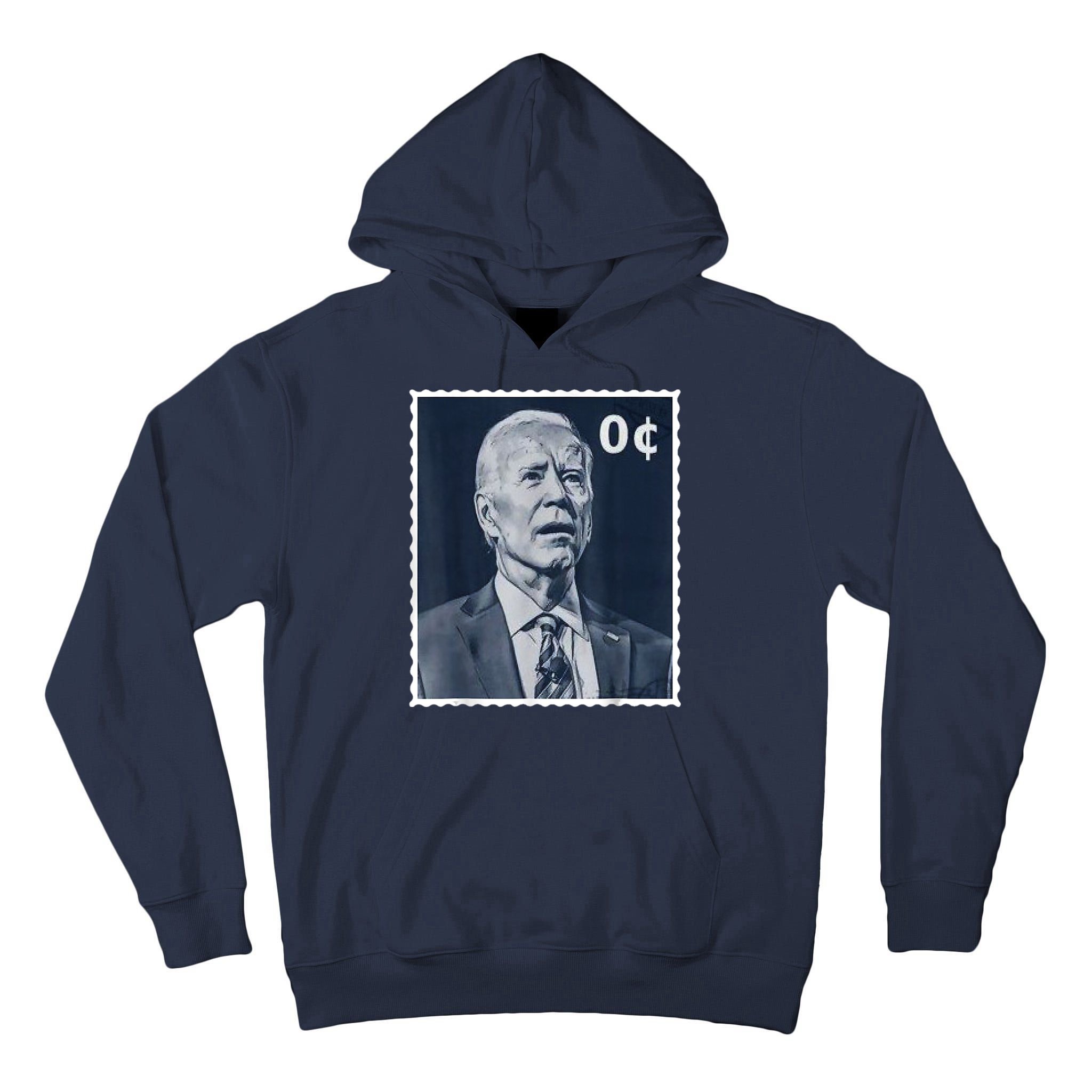 Biden Zero Cents Stamp 0 President Joe Biden Tall Hoodie
