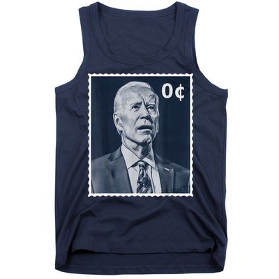 Biden Zero Cents Stamp 0 President Joe Biden Tank Top