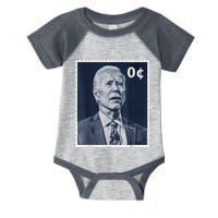 Biden Zero Cents Stamp 0 President Joe Biden Infant Baby Jersey Bodysuit