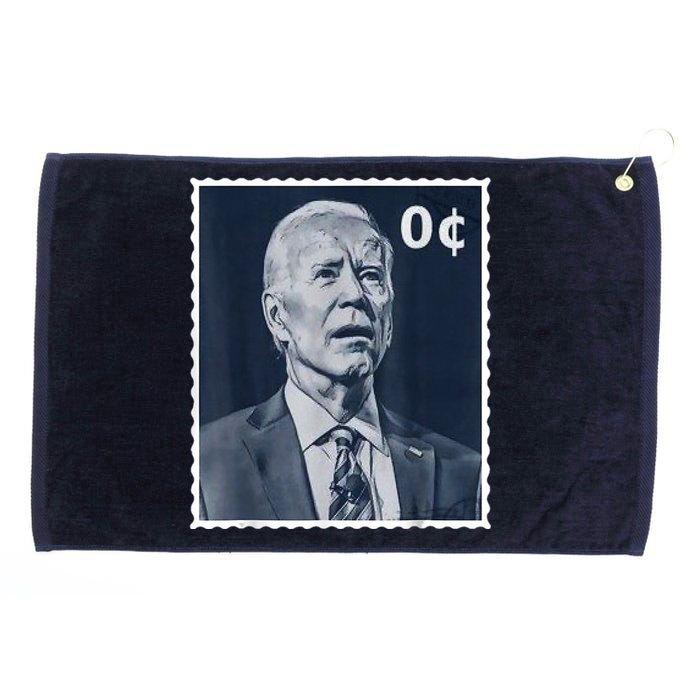 Biden Zero Cents Stamp 0 President Joe Biden Grommeted Golf Towel