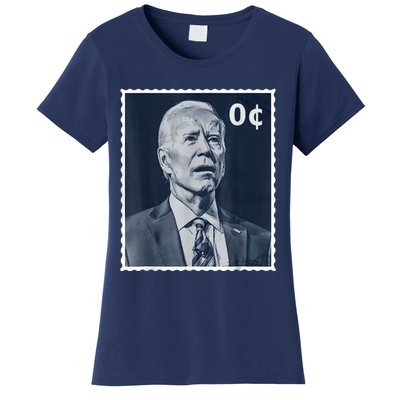 Biden Zero Cents Stamp 0 President Joe Biden Women's T-Shirt