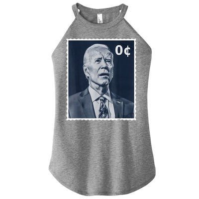 Biden Zero Cents Stamp 0 President Joe Biden Women's Perfect Tri Rocker Tank