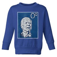 Biden Zero Cents Stamp 0 President Joe Toddler Sweatshirt