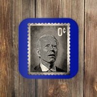 Biden Zero Cents Stamp 0 President Coaster