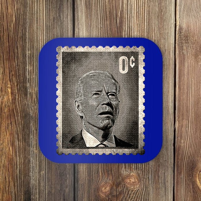 Biden Zero Cents Stamp 0 President Coaster