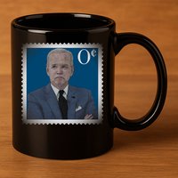 Biden Zero Cents Stamp Joe 0 Funny President 11oz C Handle Ceramic Mug