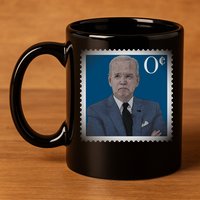 Biden Zero Cents Stamp Joe 0 Funny President 11oz C Handle Ceramic Mug