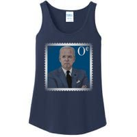 Biden Zero Cents Stamp Joe 0 Funny President Ladies Essential Tank