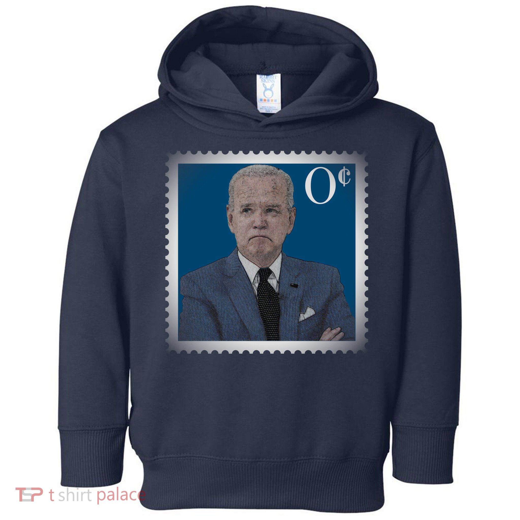 Biden Zero Cents Stamp Joe 0 Funny President Toddler Hoodie