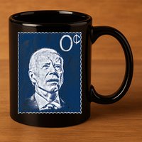 Biden Zero Cents Stamp 0 President Joe 11oz C Handle Ceramic Mug