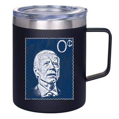 Biden Zero Cents Stamp 0 President Joe 12oz Stainless Steel Coffee Mug