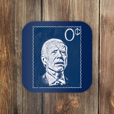 Biden Zero Cents Stamp 0 President Joe Coaster