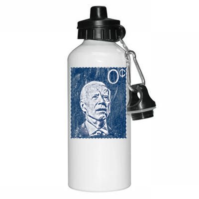 Biden Zero Cents Stamp 0 President Joe Aluminum Water Bottle 