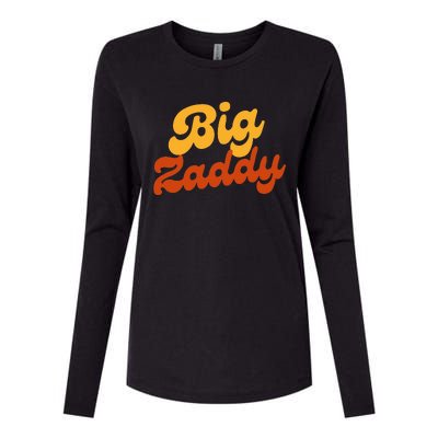 Big Zaddy Fathers Day Gift Present Retro style Womens Cotton Relaxed Long Sleeve T-Shirt