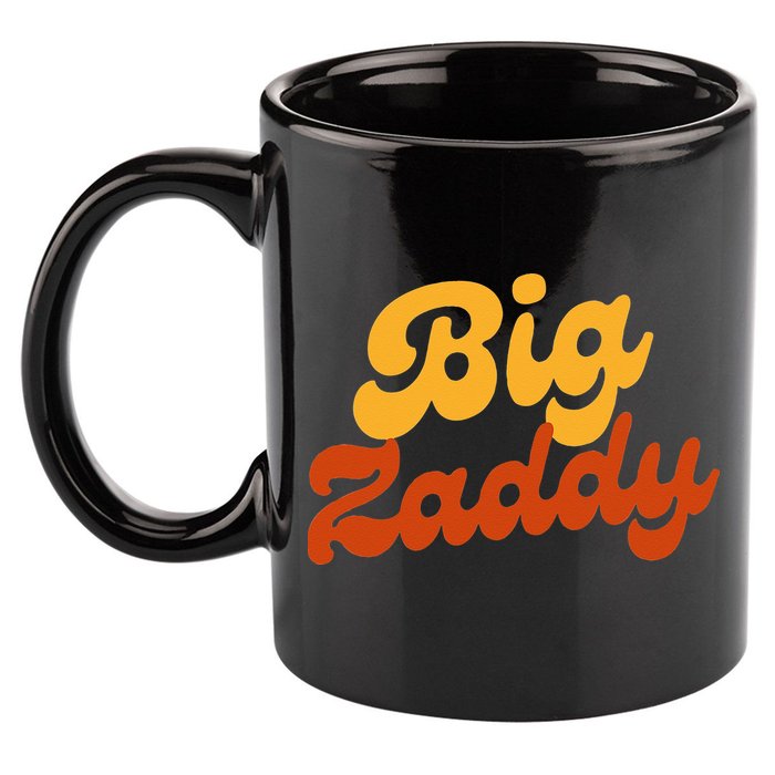 Big Zaddy Fathers Day Gift Present Retro style 11oz C Handle Ceramic Mug