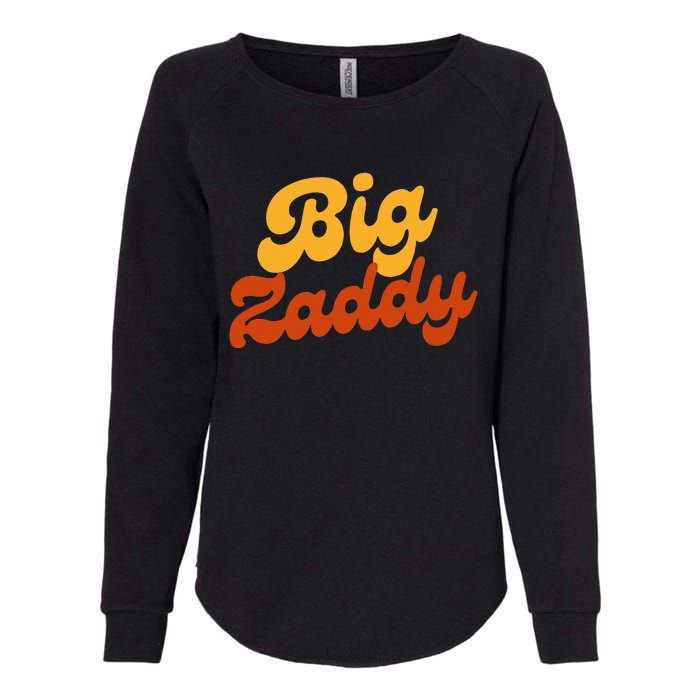 Big Zaddy Fathers Day Gift Present Retro style Womens California Wash Sweatshirt