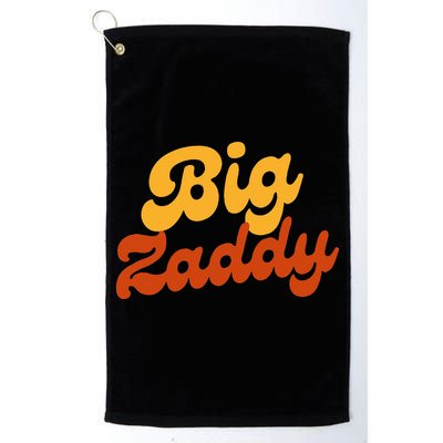 Big Zaddy Fathers Day Gift Present Retro style Golf Towel