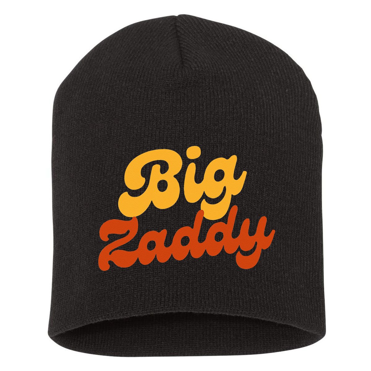 Big Zaddy Fathers Day Gift Present Retro style Short Acrylic Beanie