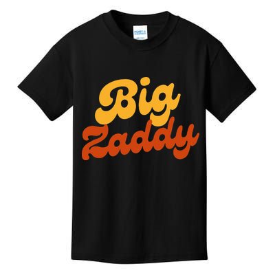 Big Zaddy Fathers Day Gift Present Retro style Kids T-Shirt