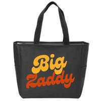Big Zaddy Fathers Day Gift Present Retro style Zip Tote Bag