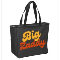 Big Zaddy Fathers Day Gift Present Retro style Zip Tote Bag