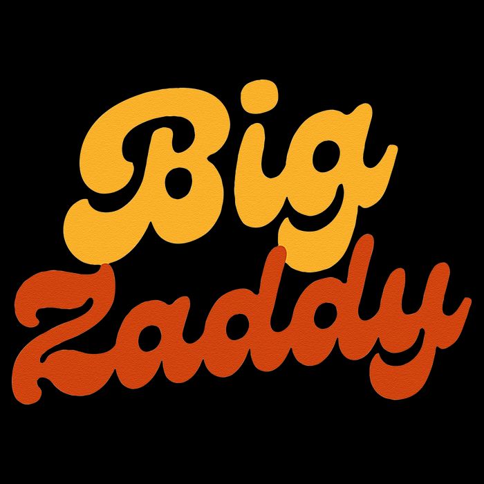 Big Zaddy Fathers Day Gift Present Retro style Zip Tote Bag