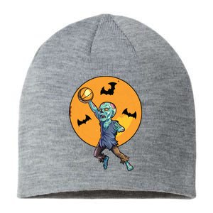 Basketball Zombie Halloween Boy Basketball Halloween Sustainable Beanie