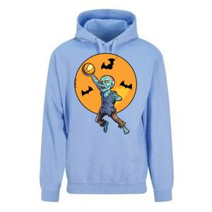 Basketball Zombie Halloween Boy Basketball Halloween Unisex Surf Hoodie