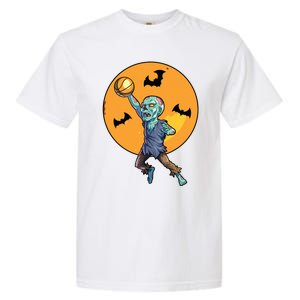 Basketball Zombie Halloween Boy Basketball Halloween Garment-Dyed Heavyweight T-Shirt