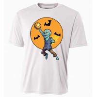 Basketball Zombie Halloween Boy Basketball Halloween Cooling Performance Crew T-Shirt