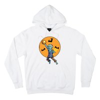 Basketball Zombie Halloween Boy Basketball Halloween Hoodie