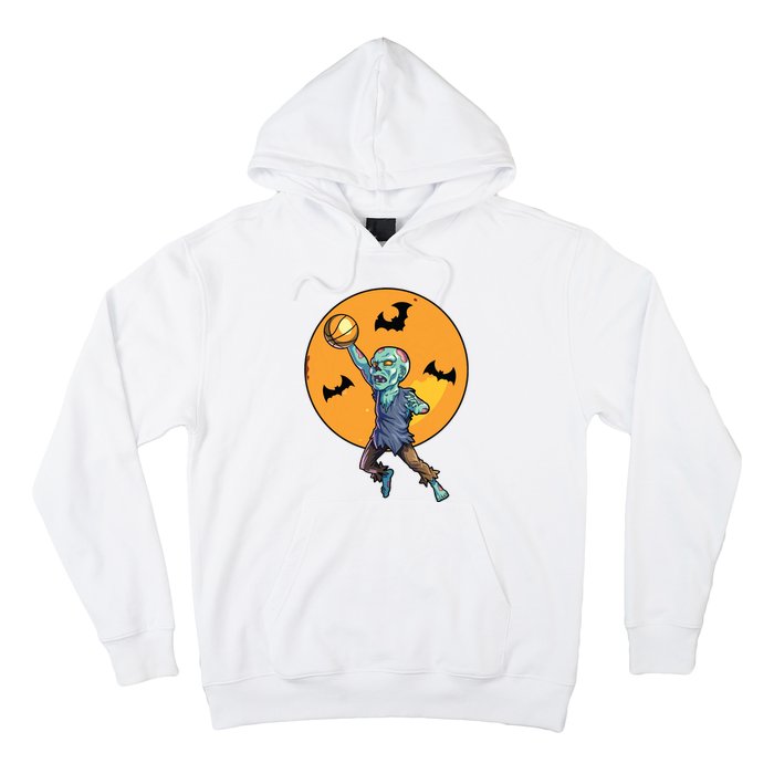 Basketball Zombie Halloween Boy Basketball Halloween Hoodie