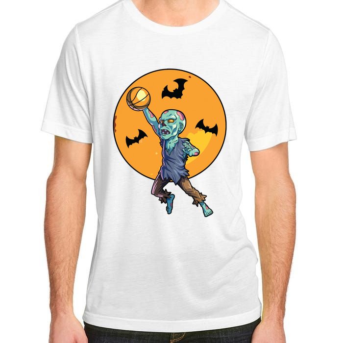 Basketball Zombie Halloween Boy Basketball Halloween Adult ChromaSoft Performance T-Shirt