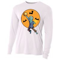 Basketball Zombie Halloween Boy Basketball Halloween Cooling Performance Long Sleeve Crew