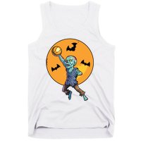 Basketball Zombie Halloween Boy Basketball Halloween Tank Top