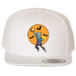 Basketball Zombie Halloween Boy Basketball Halloween Wool Snapback Cap