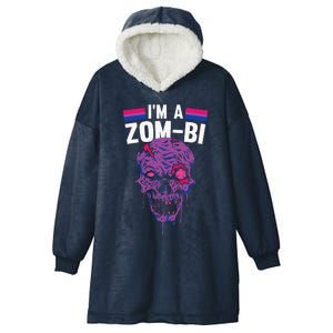 Bisexual Zombie Lazy Halloween Costume Funny Bi Pride LGBTQ Hooded Wearable Blanket