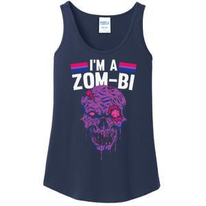 Bisexual Zombie Lazy Halloween Costume Funny Bi Pride LGBTQ Ladies Essential Tank